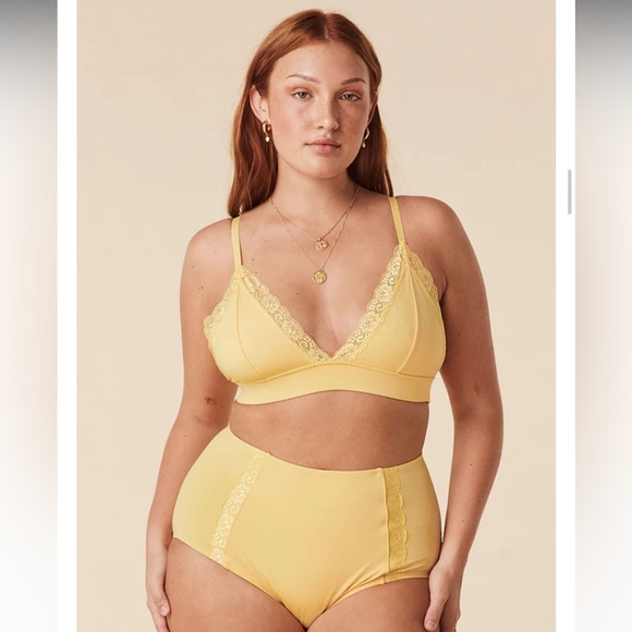 NWT Spell Yellow Boudoir bottoms and bra top Small and Medium - Picture 3 of 3